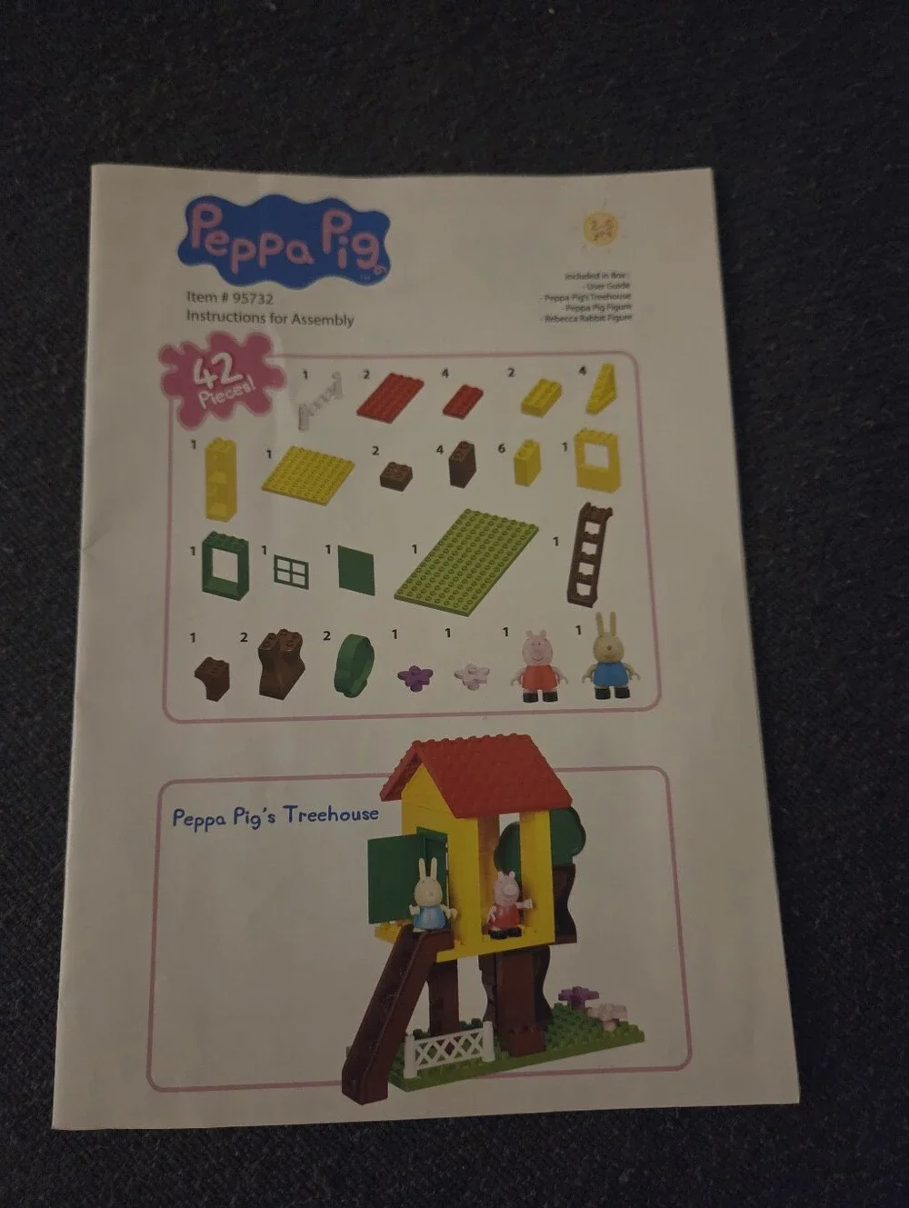 Peppa Pig Buildable Treehouse. Complete. Broken Box